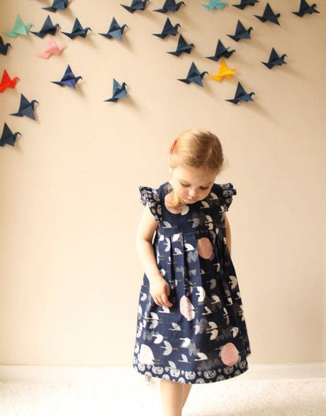 Made by Rae Children's Clothing Geranium Girl's Dress Small (1yr - 5yr), Made by Rae Sewing Pattern 702082345115 702082345115