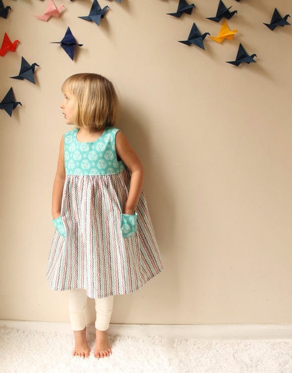 Made by Rae Children's Clothing Geranium Girl's Dress Small (1yr - 5yr), Made by Rae Sewing Pattern 702082345115 702082345115