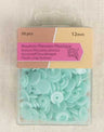 Not Specified Buttons Aqua Plastic Snap Buttons 12mm, Box of 30 pieces 3589721301728 3589721301728