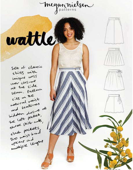 Megan Nielsen Skirts Wattle Skirt Sewing Pattern, Megan Nielsen 9347409000691 9347409000691