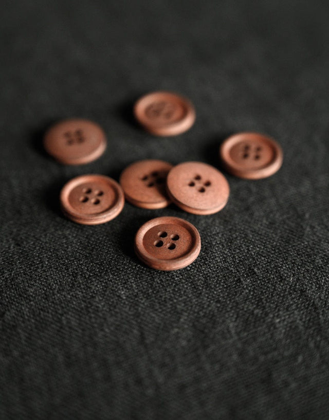 Merchant and Mills Buttons 15mm Cotton Button from Merchant & Mills, 15mm Cinnamon Dust 13722