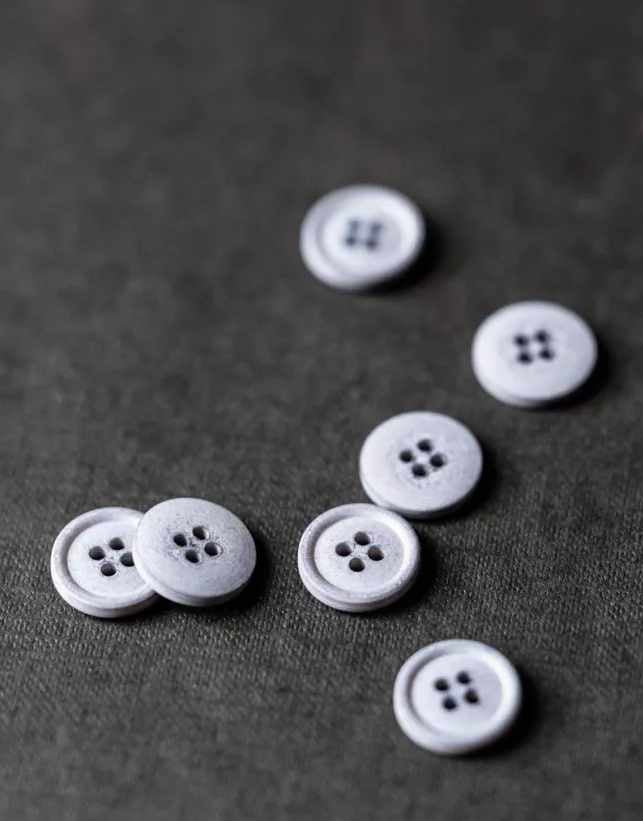 Cotton Button from Merchant & Mills, 15mm Polar Grey