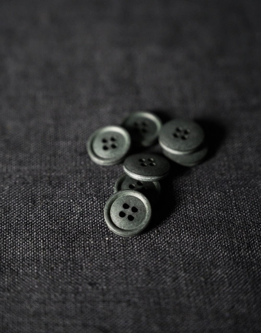 Merchant and Mills Buttons 15mm Cotton Button from Merchant & Mills, 15mm Garden Slate 11865