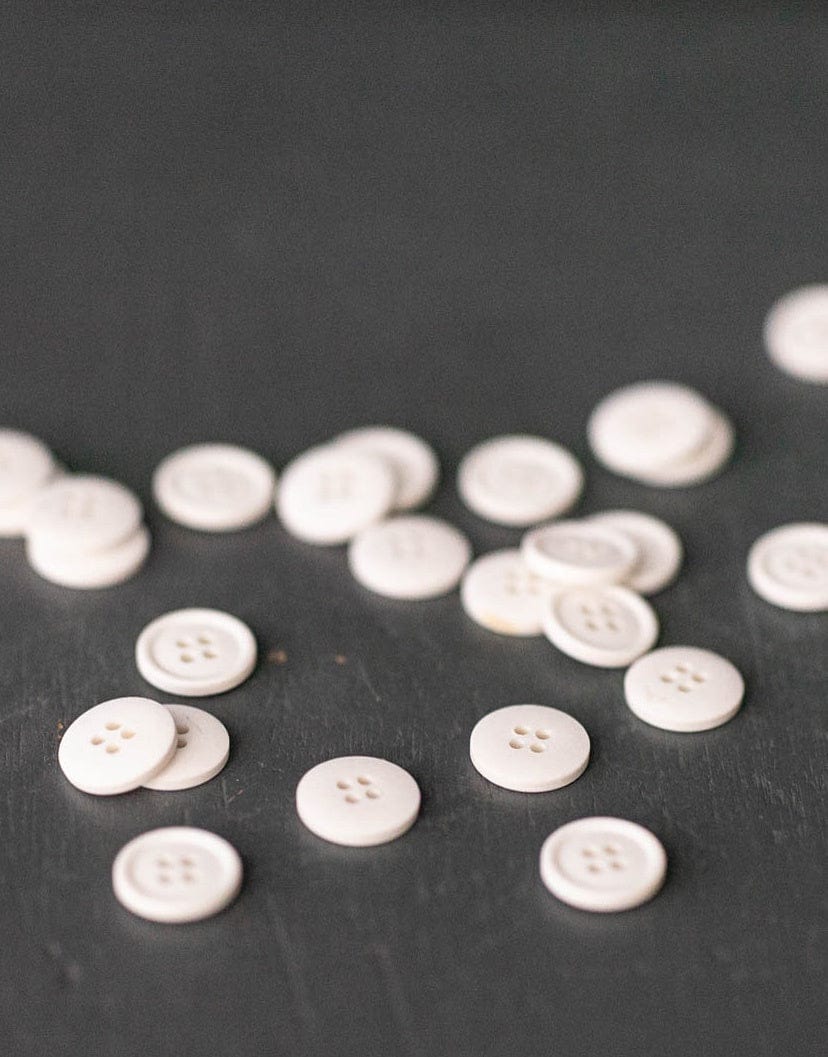 Merchant and Mills Buttons 15mm Cotton Button from Merchant & Mills, 15mm Milk 11266