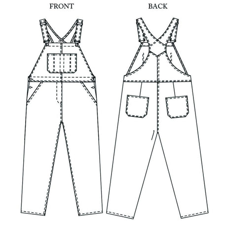 Not Specified Women's Dressmaking Kit Denim Harlene Dungarees Dressmaking Kit, Merchant & Mills