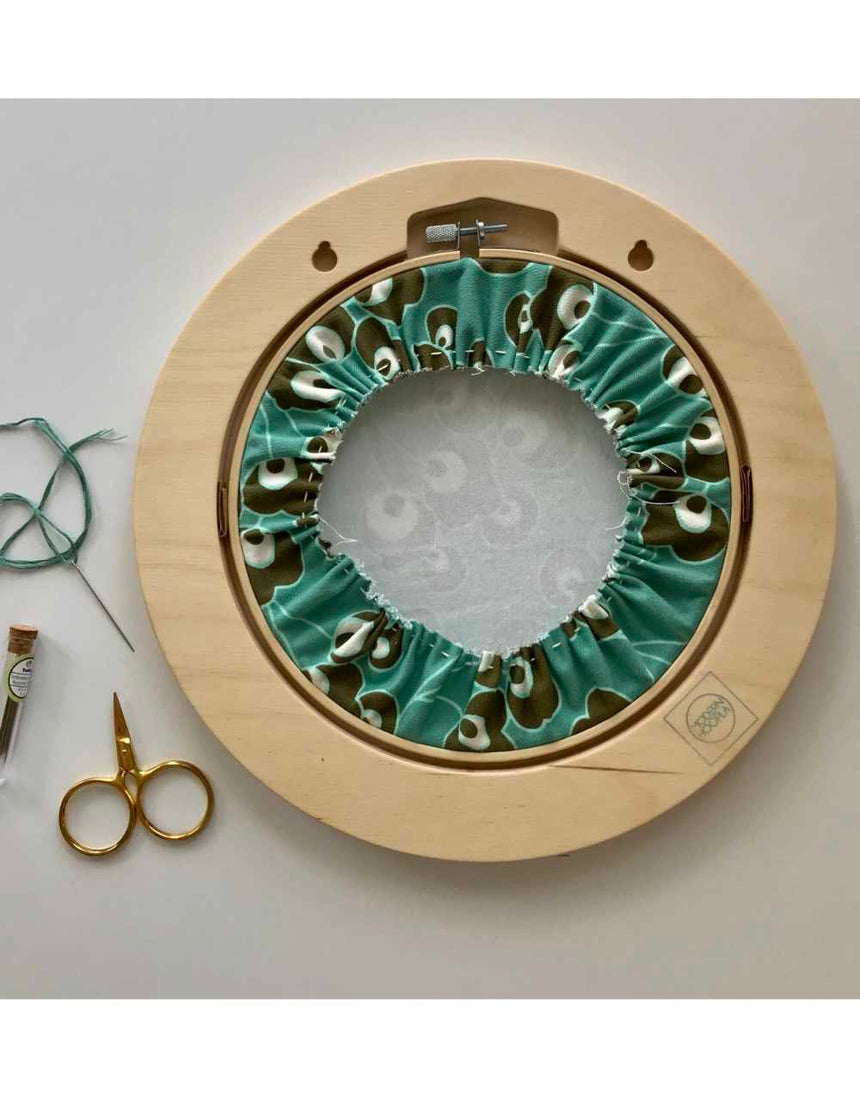 Modern Hoopla Embroidery Circular Embroidery Hoop Wooden Frame for 6" Hoops, Modern Hoopla