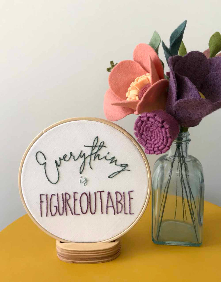 Modern Hoopla Embroidery Embroidery Hoop Wooden Prop, Modern Hoopla 13955