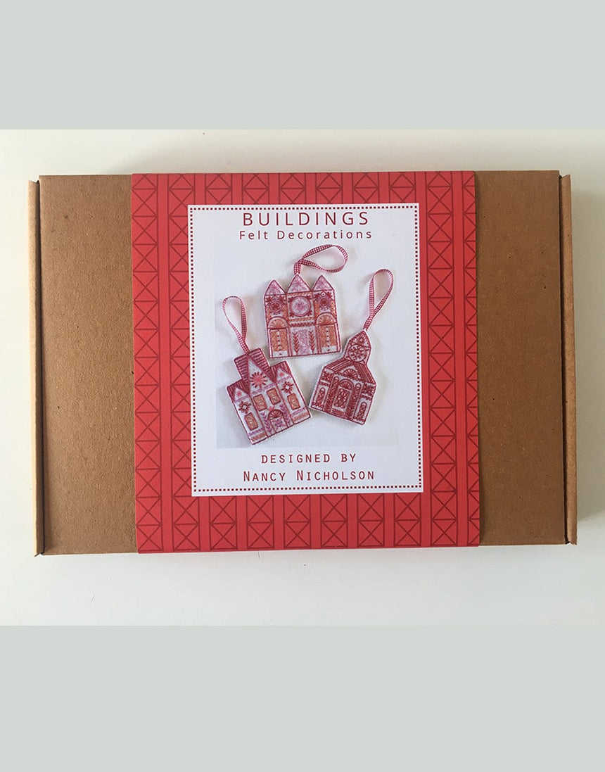 Nancy Nicholson Embroidery Nancy Nicholson Buildings Felt Christmas Decorations 87964706