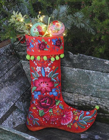 Odile Bailloeul Sewing Kits Bohemian Christmas Stocking & Decorations Kit, Odile Bailloeul 10325