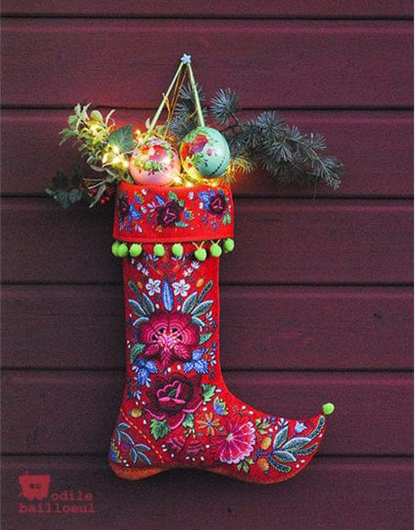 Odile Bailloeul Sewing Kits Bohemian Christmas Stocking & Decorations Kit, Odile Bailloeul 10325