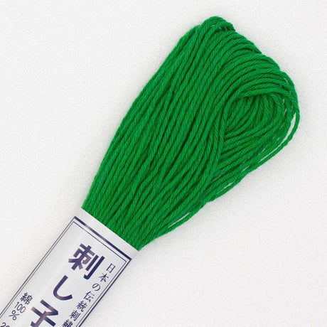 Olympus Thread Sashiko Thread 26 Bright Green Sashiko Thread 20m 4971451296730