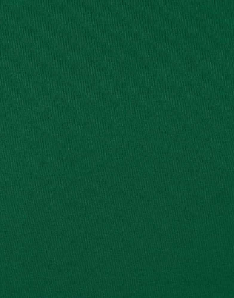 Not Specified Cotton Jersey Green / Plain Emerald Green Organic Cotton Jersey Fabric 14162