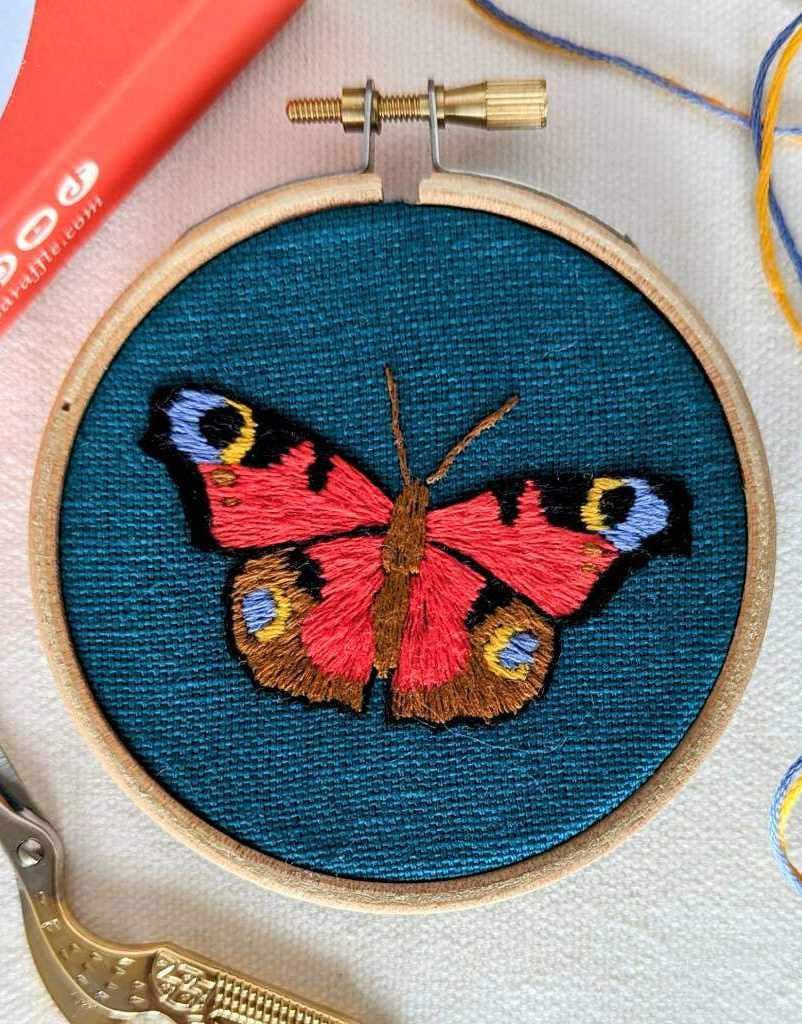 Paraffle Embroidery Butterfly Mini Embroidery Kit, Paraffle 15623