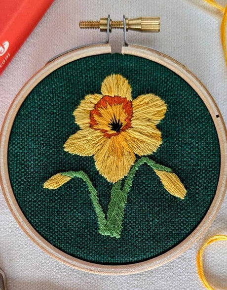 Paraffle Embroidery Daffodil Mini Embroidery Kit, Paraffle 15621