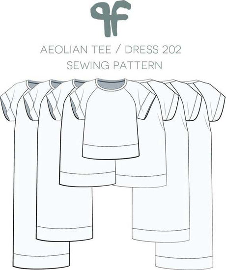 Pattern Fantastique Tops Shirts & Blouses Aeolian Tee Shirt, Dress Sewing Pattern, Pattern Fantastique 12852