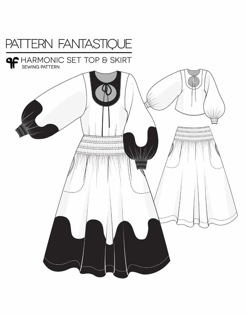 Pattern Fantastique Dresses Harmonic Set Sewing Pattern, Pattern Fantastique 14879