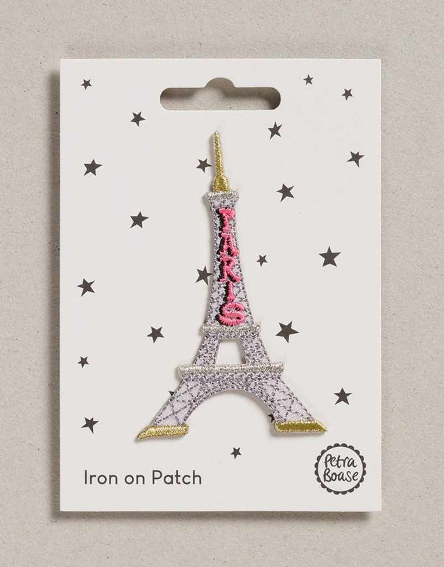 Petra Boase Iron on Patch Eiffel Tower Iron on Patch 15548