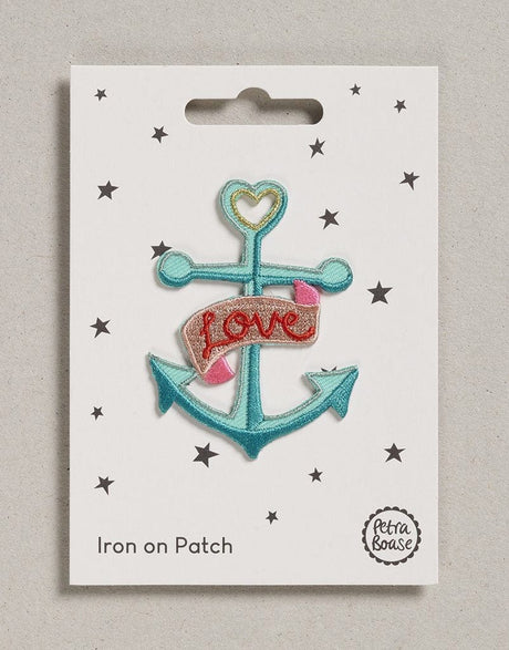 Petra Boase Iron on Patch Love Anchor Iron on Patch, Petra Boase 5060558745384 5060558745384