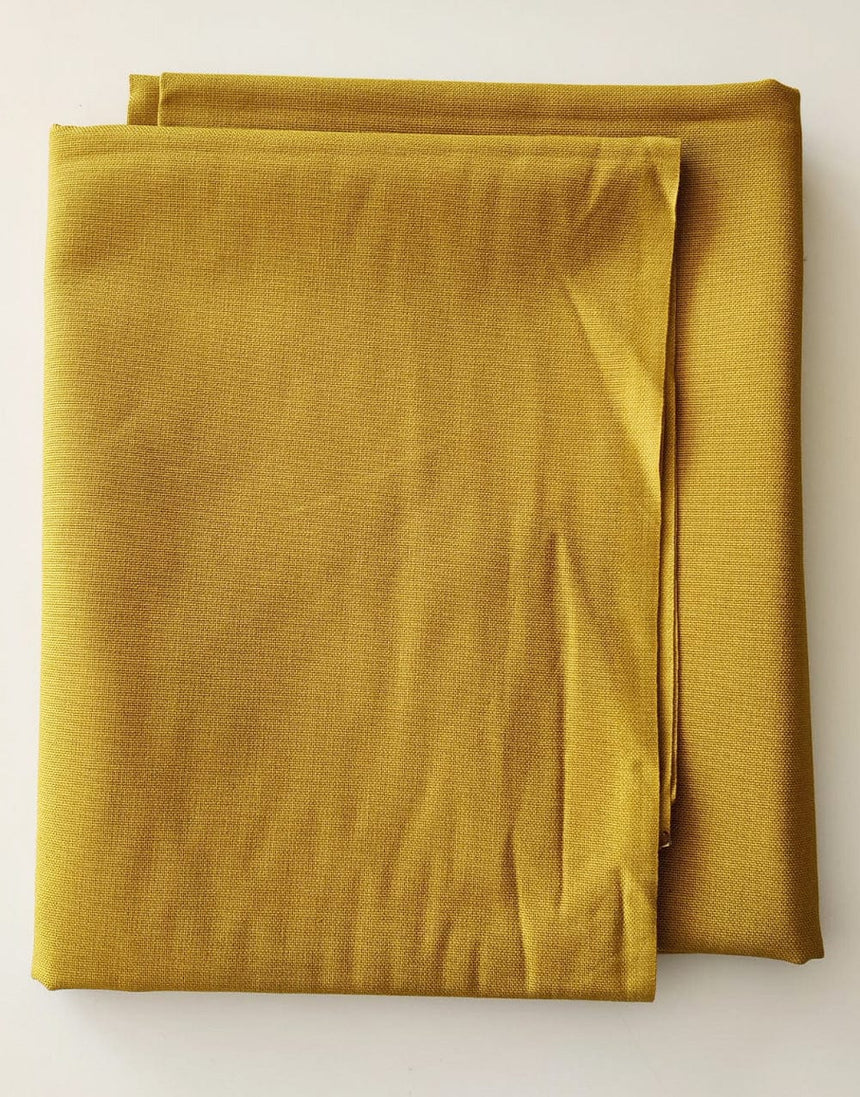 Not Specified Cotton Canvas Yellow / Plain Ochre Cotton Canvas Fabric 10666