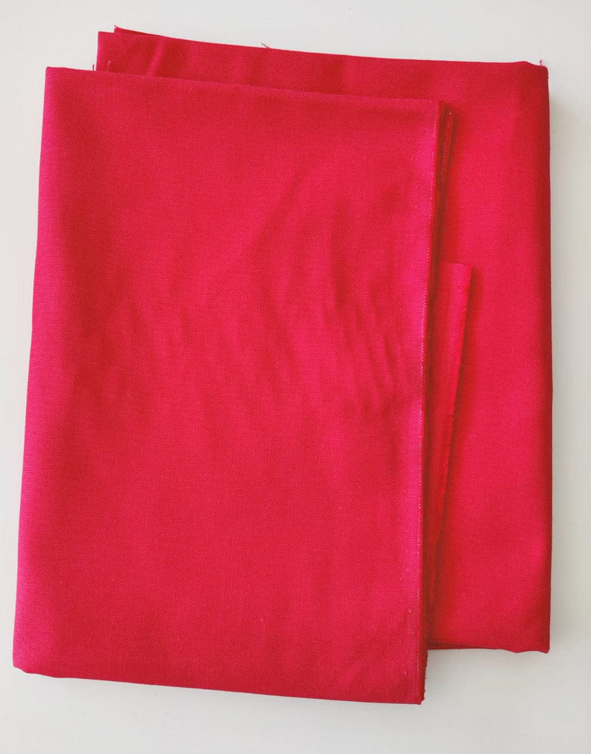 Not Specified Cotton Canvas Red / Plain Red Cotton Canvas Fabric 02900.007-0012