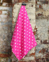 Not specified Cotton Poplin Cerise Pink / Stars Star Cotton Poplin Fabric 98396194