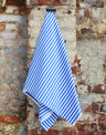 Not Specified Cotton Poplin Royal Blue / Stripes Striped Cotton Poplin Fabric 41610018