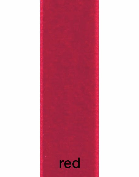 Not Specified Ribbon & Trimming 9629 Red 22mm Velvet Ribbon 5024264507360 5024264507360