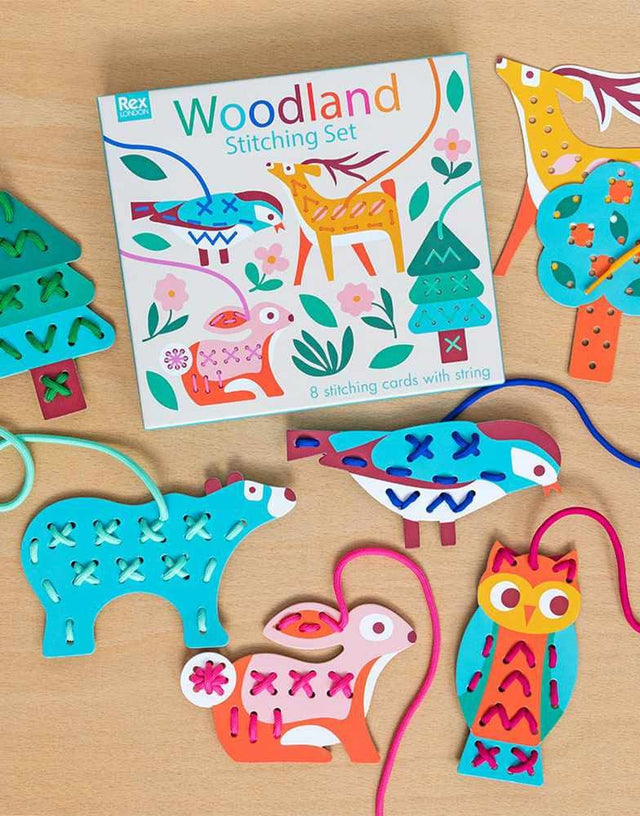 Not Specified Children's Craft Kits Woodland Learn to Stitch Activity Cards 15817