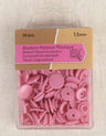 Not Specified Buttons Rose Plastic Snap Buttons 12mm, Box of 30 pieces 3589721301735 3589721301735