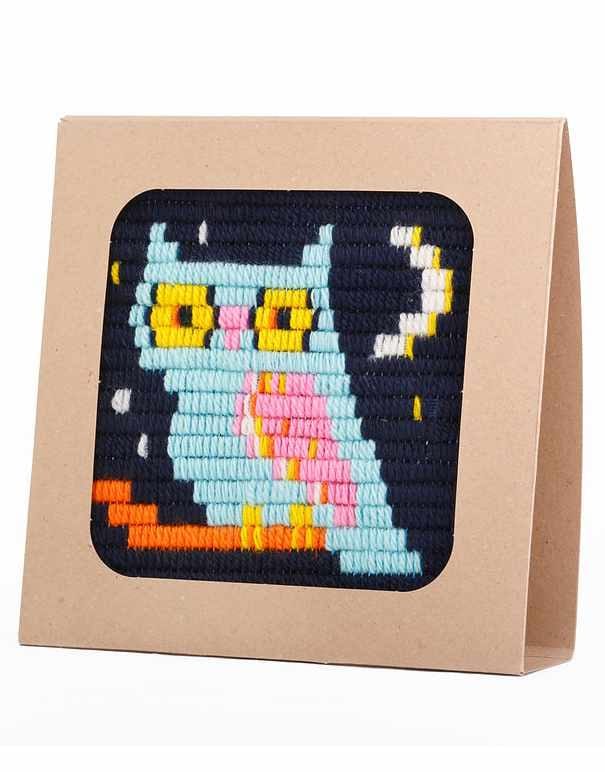 Sozo Children's Craft Kits Owl Needlepoint Kit, Sozo DIY 0608631393043 608631393043