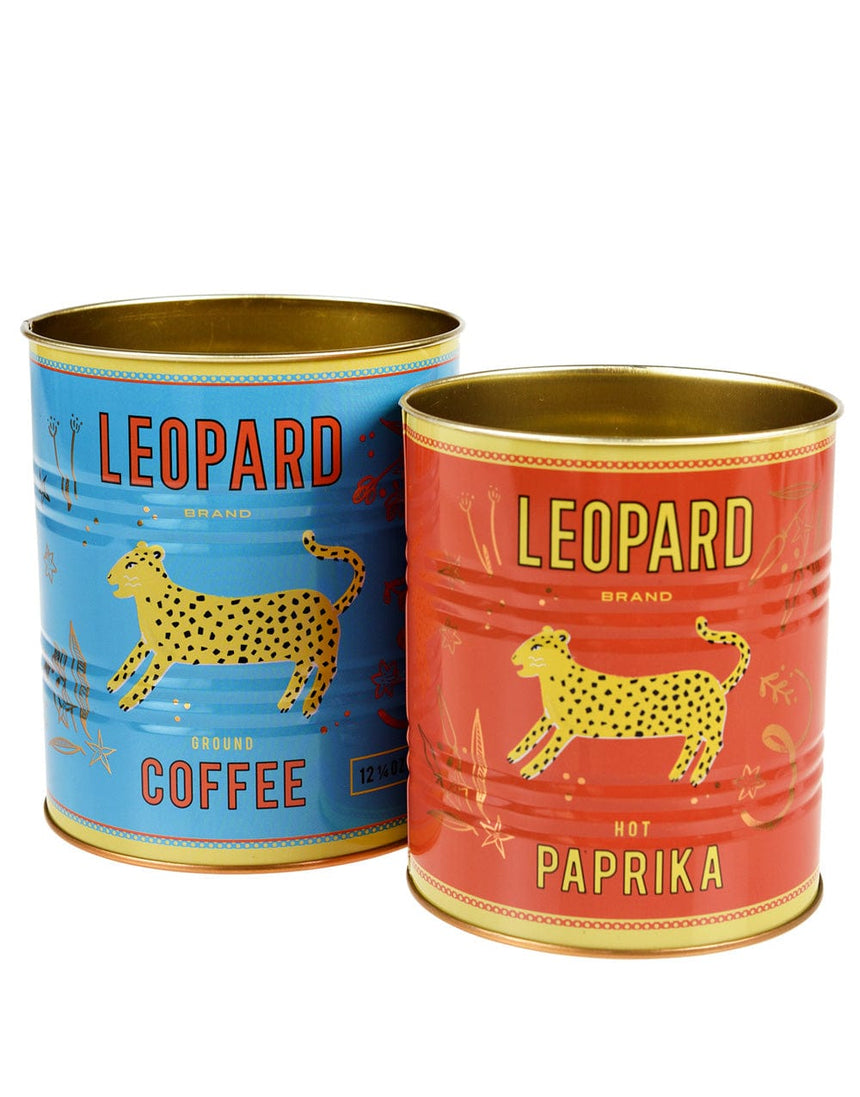 Not Specified Gifts Leopard Storage Tins, Set of 2 5027455433028 5027455433028