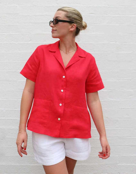 Tessuti Tops Shirts & Blouses Arkie Shirt Sewing Pattern, Tessuti 14760