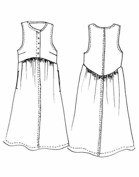 Tessuti Dresses Lisa Dress Sewing Pattern, Tessuti 14632