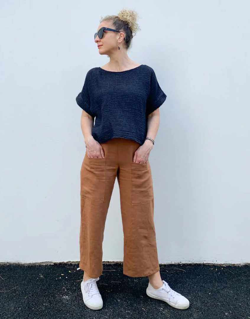 Robbie Trousers Sewing Pattern, Tessuti