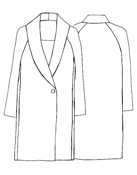 Tessuti Coats & Jackets Oslo Coat Sewing Pattern, Tessuti