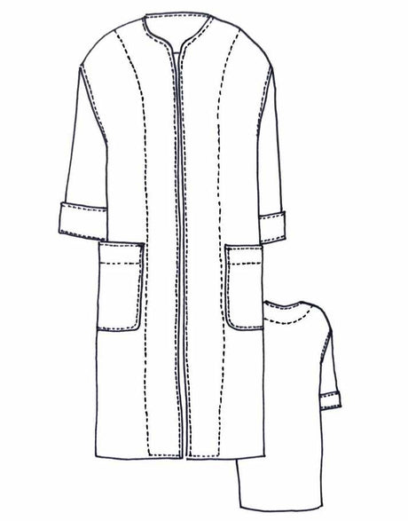 Tessuti Coats & Jackets Florence Coat Sewing Pattern, Tessuti 14066