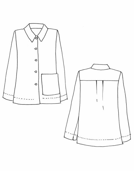 Tessuti Tops Shirts & Blouses Ines Shirt Sewing Pattern, Tessuti