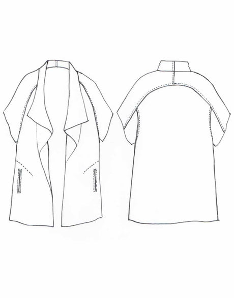 Tessuti Coats & Jackets Sydney Jacket Sewing Pattern, Tessuti 14067