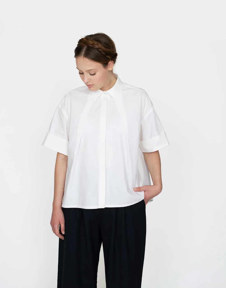 Front Pleat Shirt Sewing Pattern, The Assembly Line