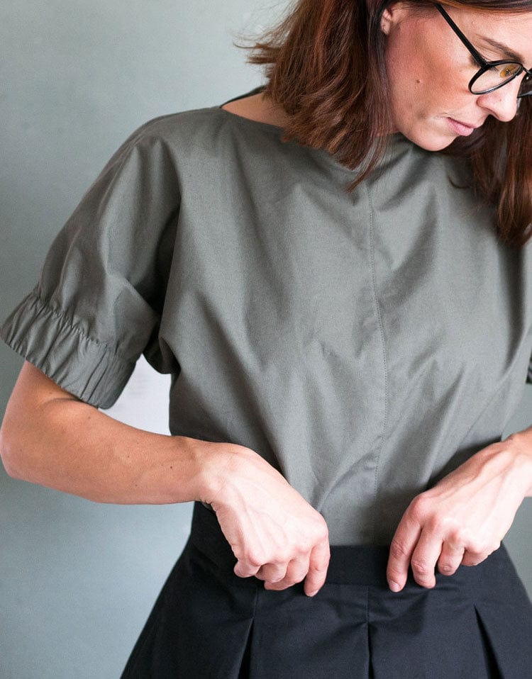 The Assembly Line Tops Shirts & Blouses Cuff Top Sewing Pattern, The Assembly Line