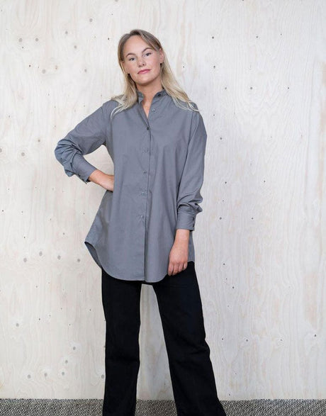 The Assembly Line Tops Shirts & Blouses Oversized Shirt Sewing Pattern, The Assembly Line