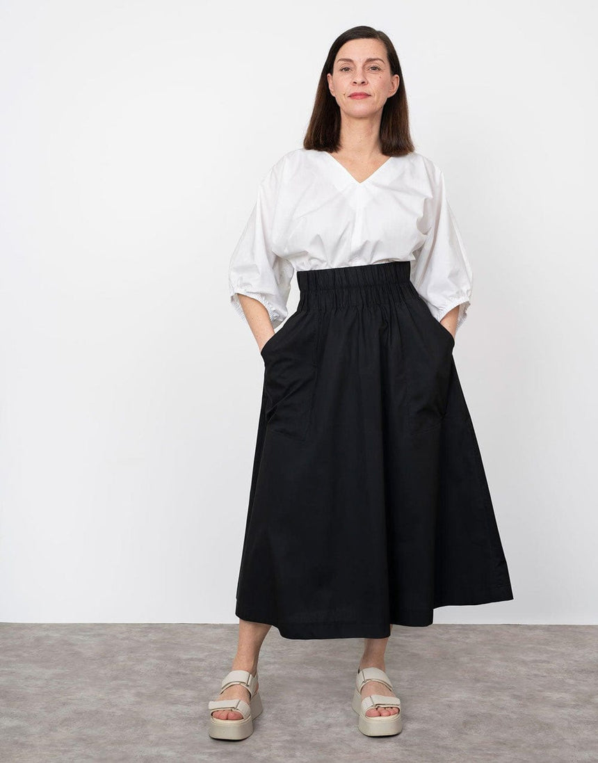 The Assembly Line Skirts Elastic Waist Maxi Skirt Sewing Pattern, The Assembly Line