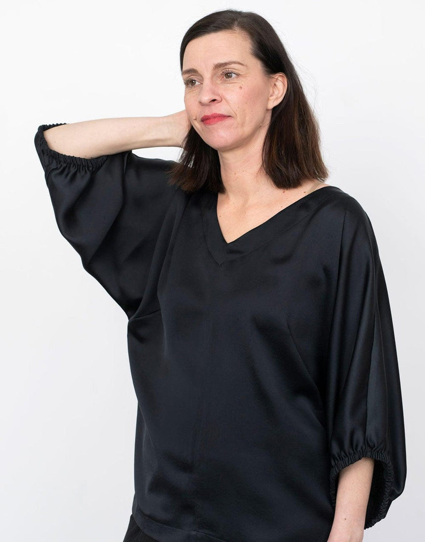 The Assembly Line Tops Shirts & Blouses V-Neck Cuff Top Sewing Pattern, The Assembly Line