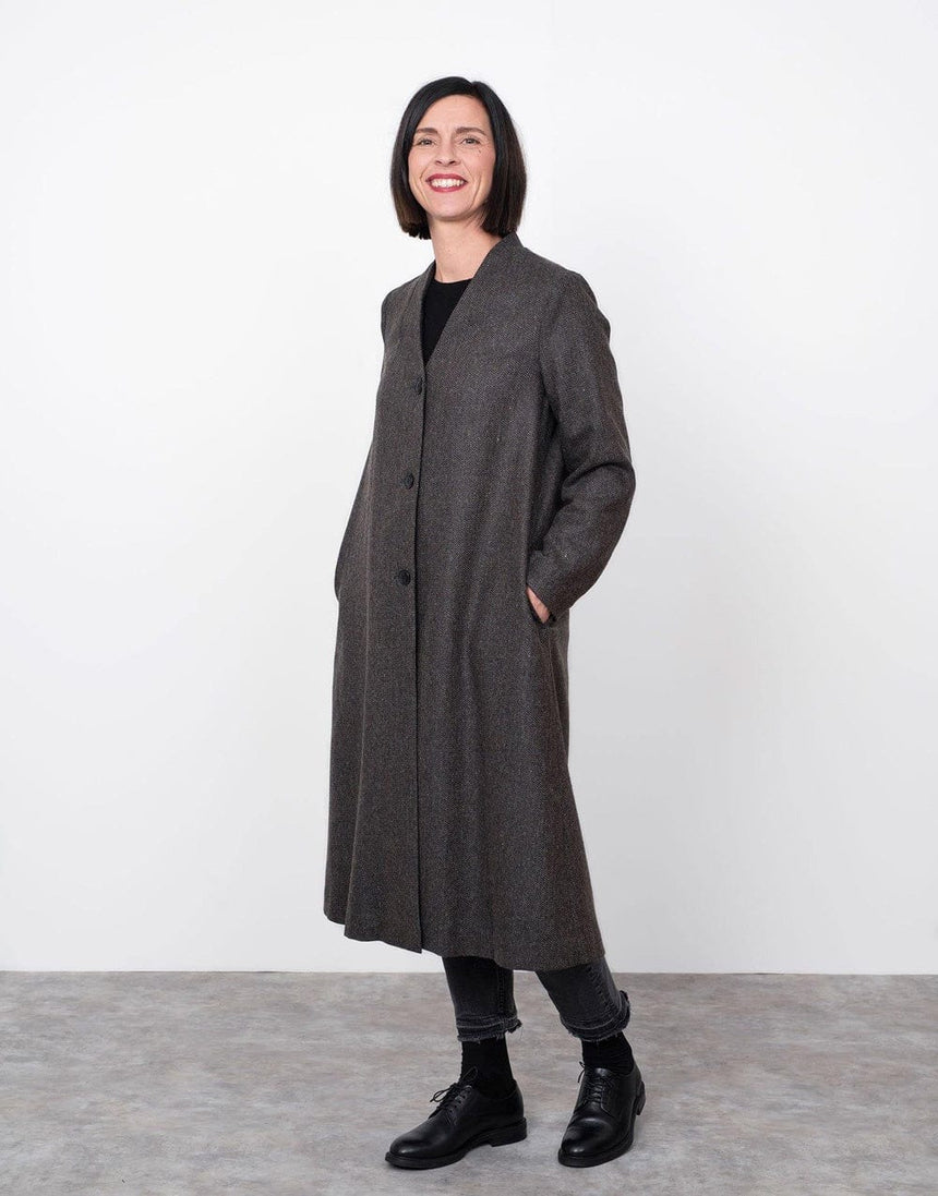 The Assembly Line Coats & Jackets V-Neck Coat Sewing Pattern, The Assembly Line