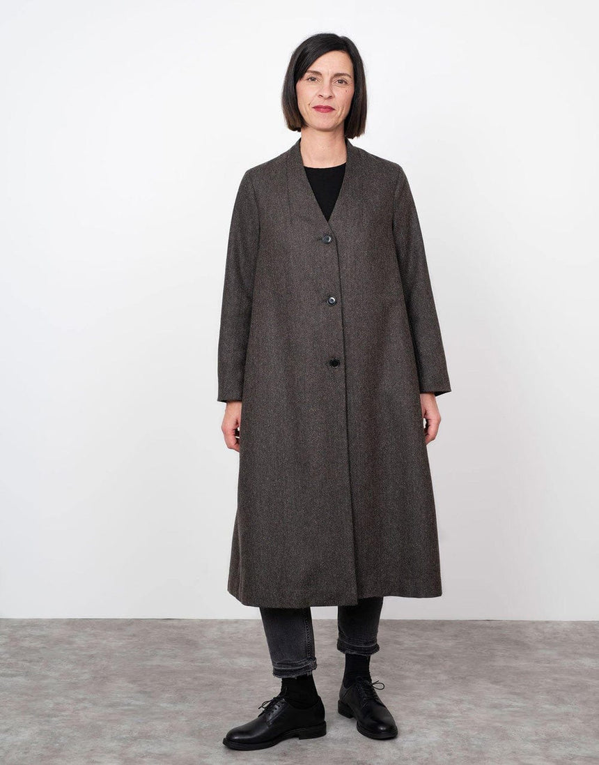 The Assembly Line Coats & Jackets V-Neck Coat Sewing Pattern, The Assembly Line