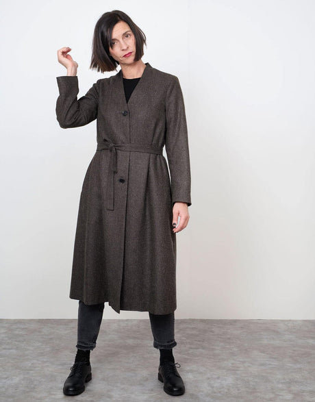 The Assembly Line Coats & Jackets V-Neck Coat Sewing Pattern, The Assembly Line