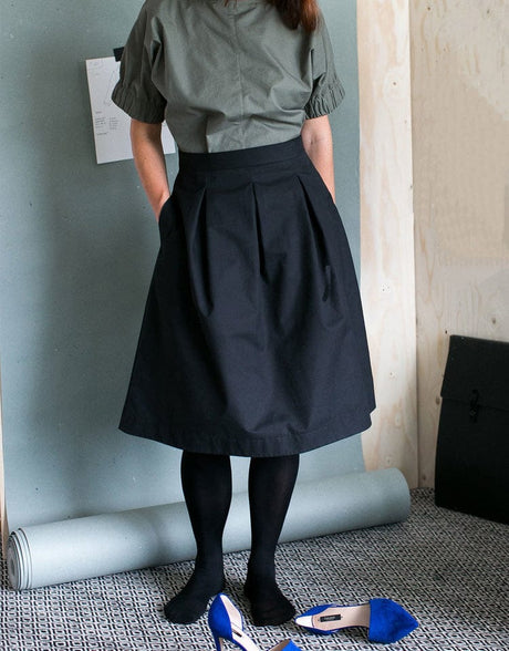 The Assembly Line Skirts Three Pleat Skirt Sewing Pattern, The Assembly Line