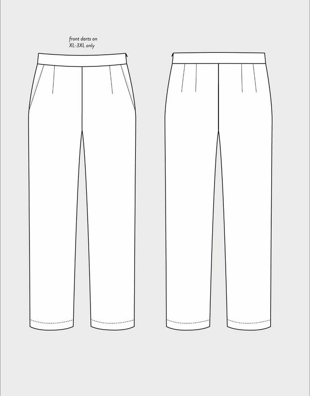 The Assembly Line Trousers & Shorts Regular Fit Trousers Sewing Pattern, The Assembly Line