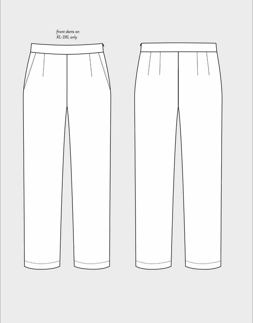 The Assembly Line Trousers & Shorts Regular Fit Trousers Sewing Pattern, The Assembly Line