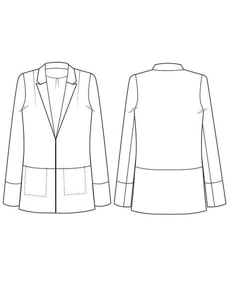 The Avid Seamstress Coats & Jackets The Blazer, The Avid Seamstress Sewing Pattern 21120